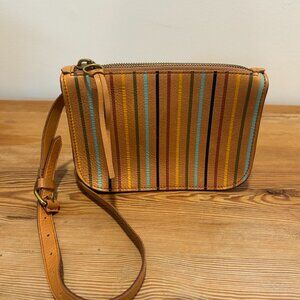 NWOT - Madewell The Simple Pouch Belt Crossbody Bag:  Rainbow Stripe Edition